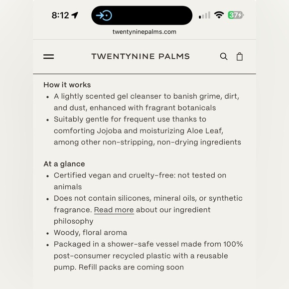 Twentynine Palms Hand Soap - Picture 3 of 4